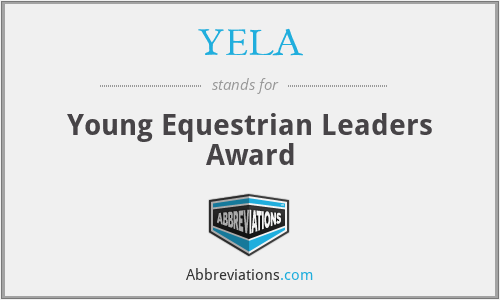 What is the abbreviation for young equestrian leaders award?